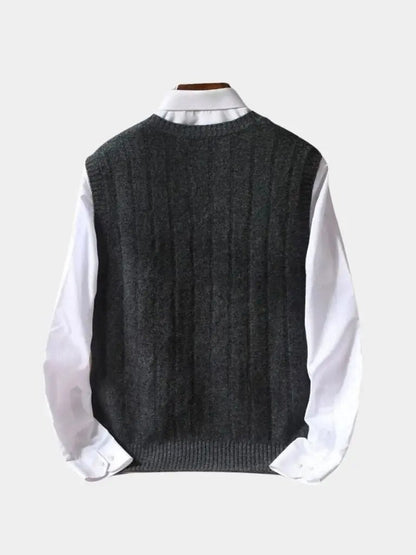 Men’s Knit Sweater – Merino Wool Pullover Casual Everyday Knitwear SPECTER