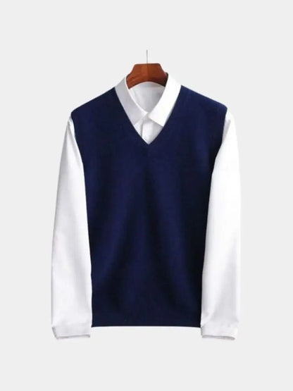Men’s Knit Sweater – Merino Wool Vest Casual Everyday Knitwear SPECTER