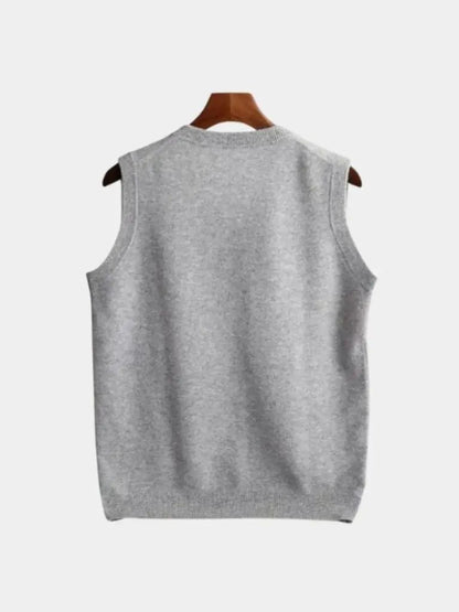 Men’s Knit Sweater – Merino Wool Vest Casual Everyday Knitwear SPECTER