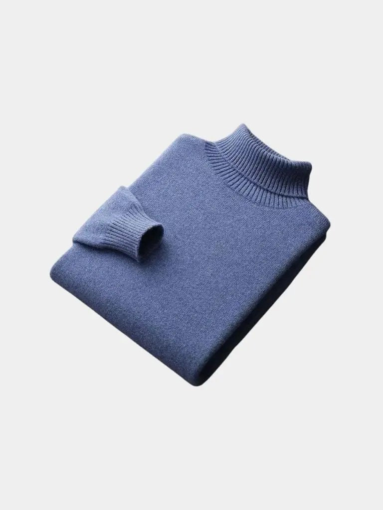 Men’s Knit Sweater – Merino Wool Turtleneck Casual Everyday Knitwear SPECTER