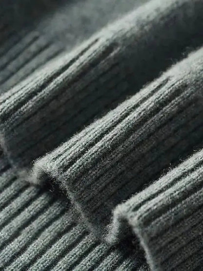 Men’s Knit Sweater – Merino Wool Turtleneck Casual Everyday Knitwear SPECTER