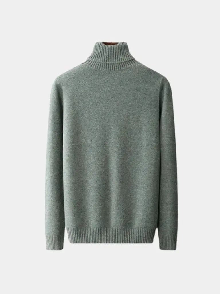 Men’s Knit Sweater – Merino Wool Turtleneck Casual Everyday Knitwear SPECTER