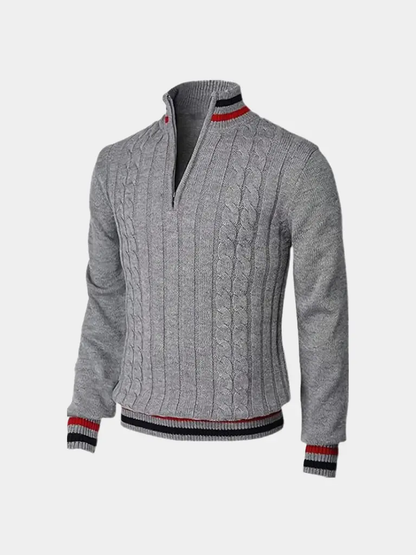 Men’s Knit Sweater – Essential Half Zip Casual Everyday Knitwear SPECTER