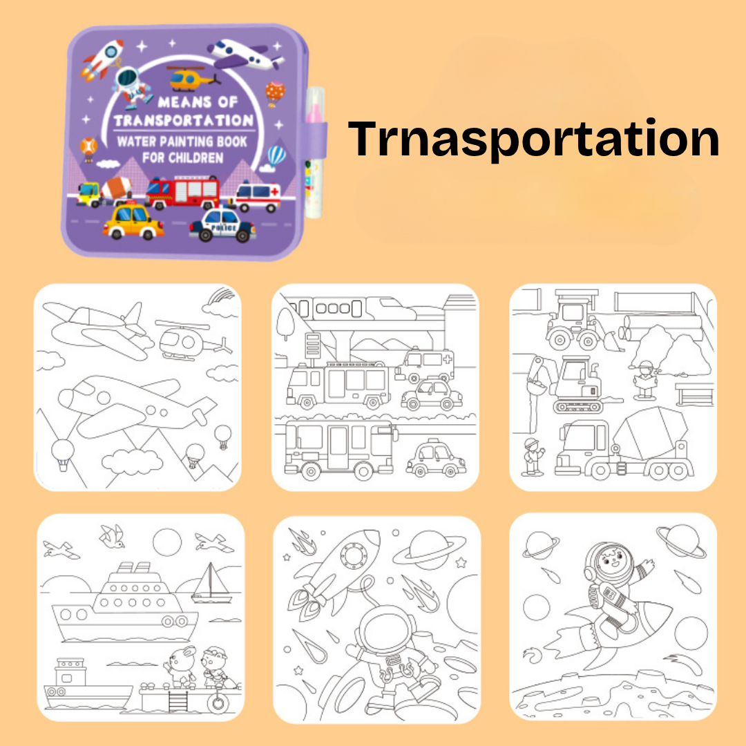 DoodleDry™ Mess-Free Reusable Water Coloring Book