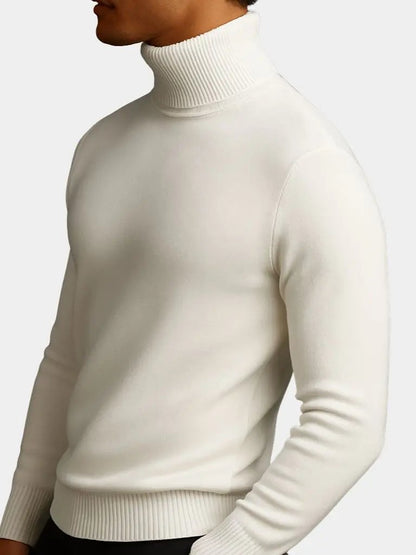 Men’s Sweater – Aurelius Wool Turtleneck Modern Everyday Design SPECTER