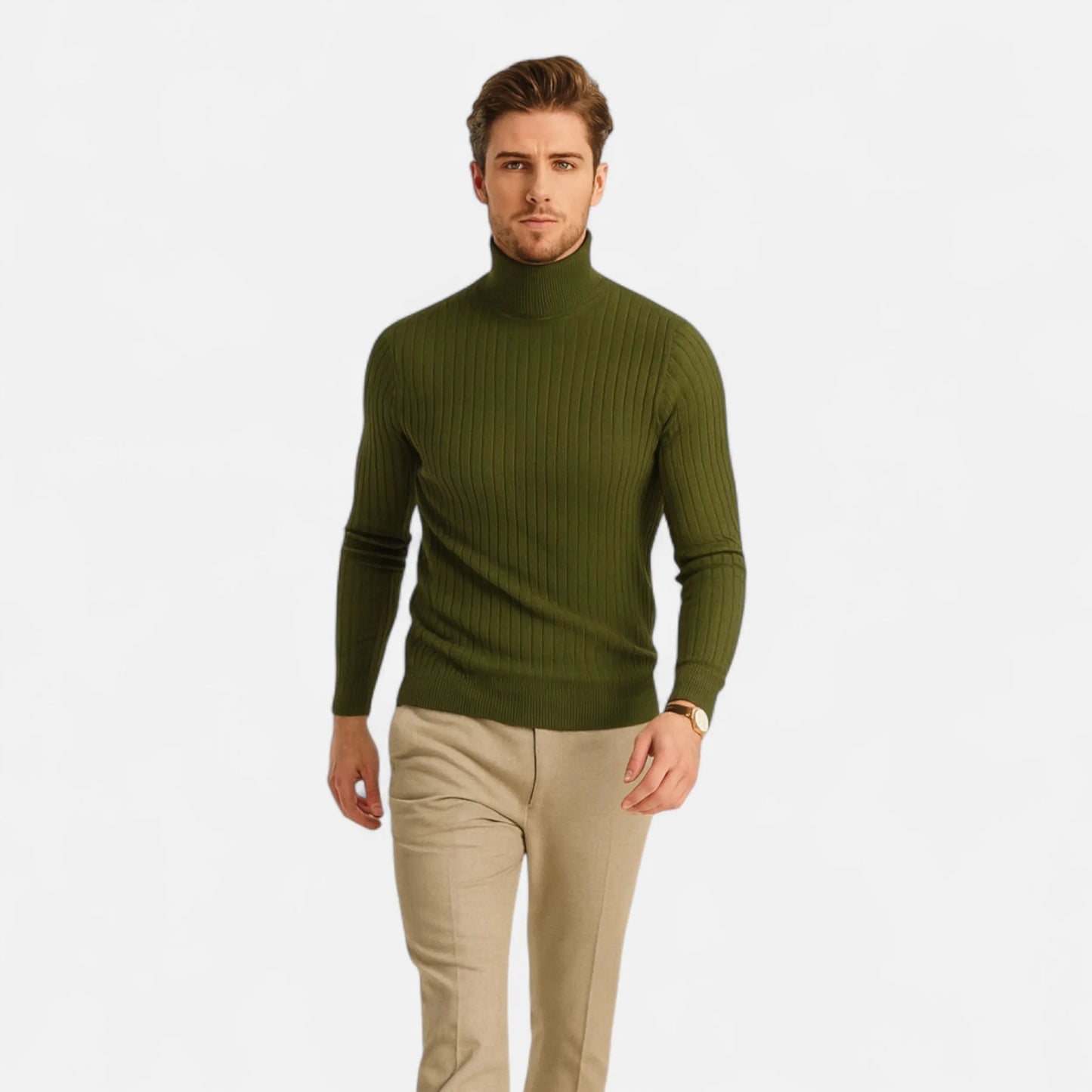 Men’s Wool Turtleneck – High Neck Winter Elegance SPECTER LONDON