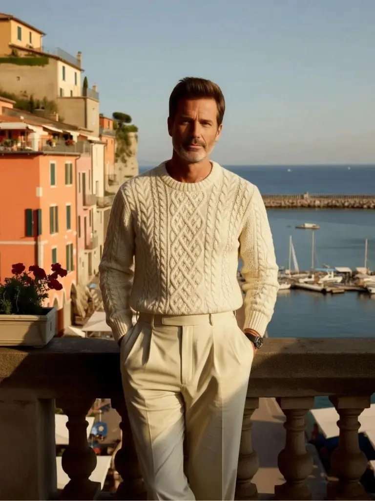 Men’s Knit Sweater – The Belmont Casual Everyday Knitwear SPECTER