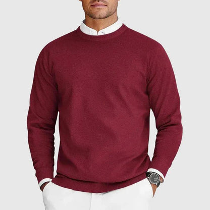 Men’s Tailored Crewneck Sweater – Signature Knit Design SPECTER LONDON
