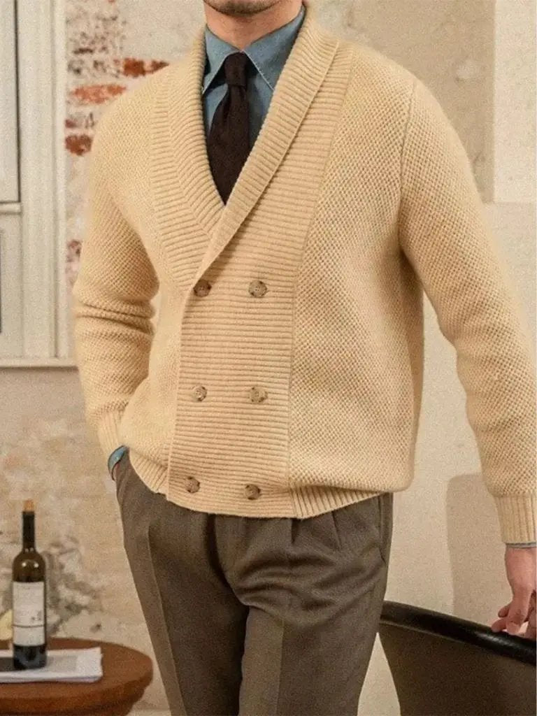 Men’s Cardigan Sweater – British Elegant Casual Everyday Knitwear SPECTER