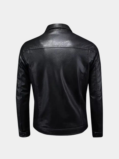 Men’s Leather Jacket – Bronze Rebel Classic Moto Style SPECTER