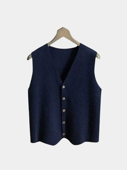 Men’s Cashmere Sweater – Vest Soft Luxury Knit SPECTER