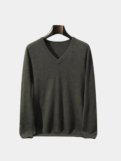 Men’s Cashmere Sweater – Neck Knitwear Soft Luxury Knit SPECTER
