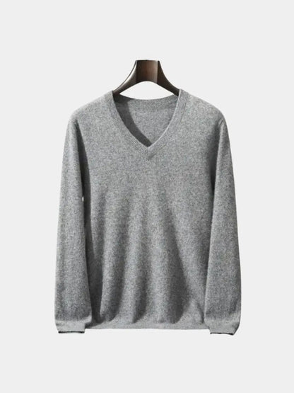 Men’s Cashmere Sweater – Neck Knitwear Soft Luxury Knit SPECTER