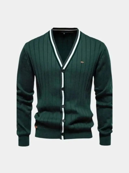 Men’s Cardigan Sweater – Cotton Button Casual Everyday Knitwear SPECTER