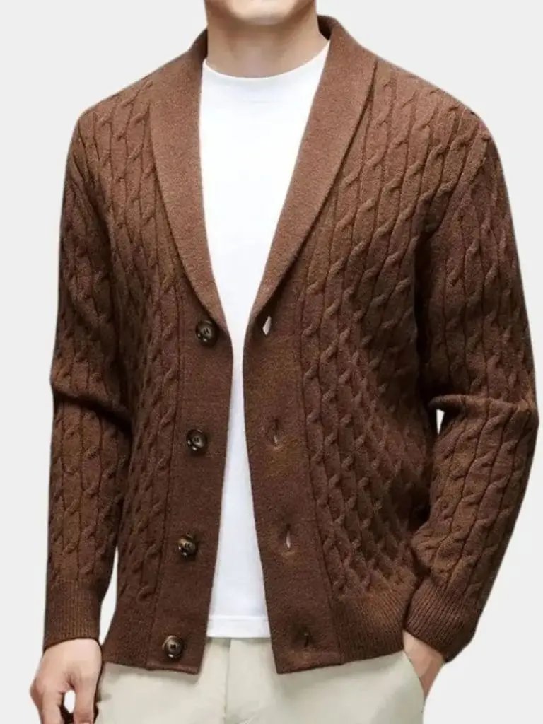 Men’s Cardigan Sweater – Cozy Casual Everyday Knitwear SPECTER