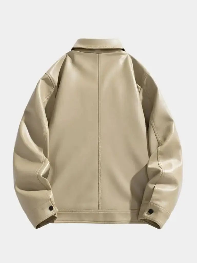 Men’s Leather Jacket – Denver Classic Moto Style SPECTER