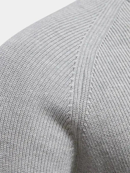 Men’s Knit Sweater – Elegant Quarter Zip Casual Everyday Knitwear SPECTER