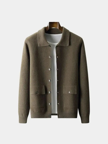 Men’s Cashmere Sweater – Essential Soft Luxury Knit SPECTER