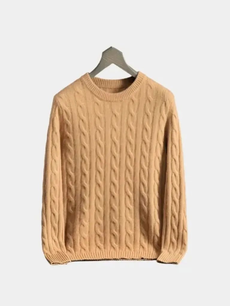 Men’s Cashmere Sweater – Essential Soft Luxury Knit SPECTER