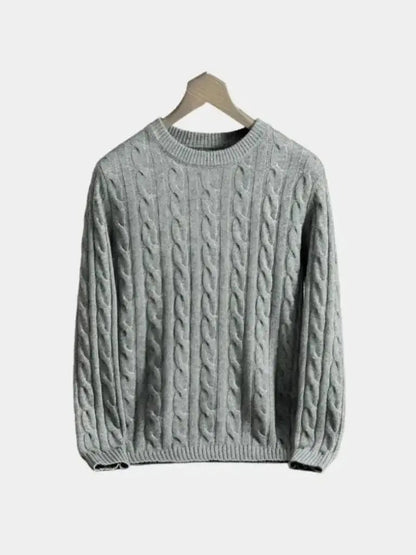 Men’s Cashmere Sweater – Essential Soft Luxury Knit SPECTER