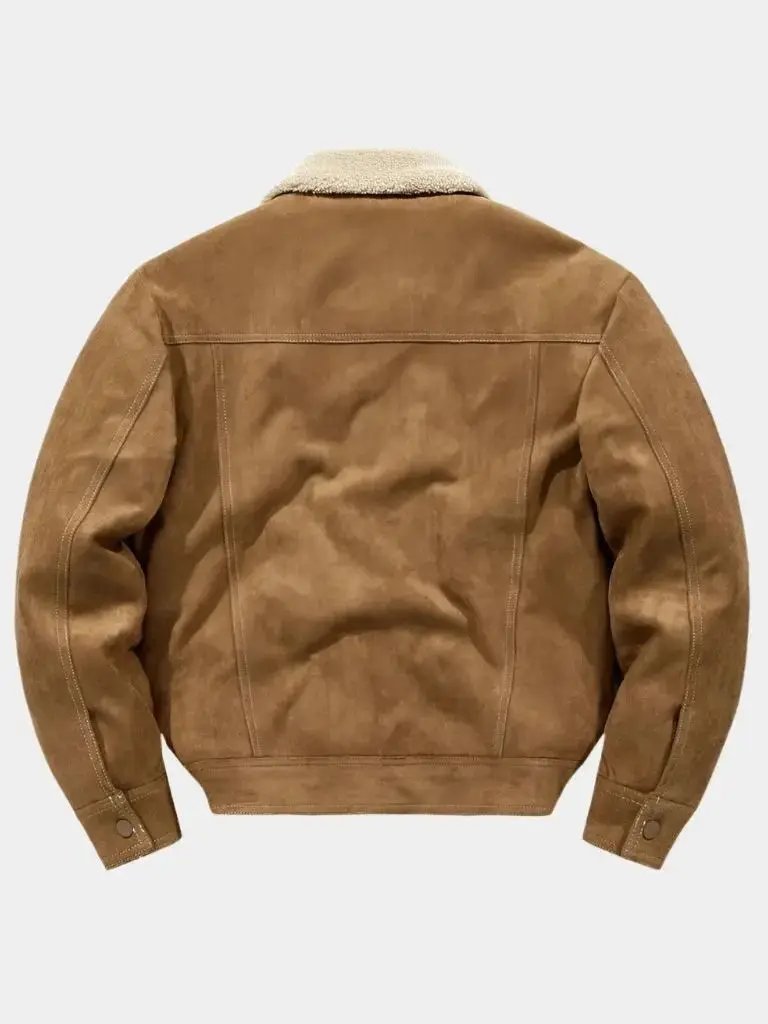 Men’s Fleece Jacket – Essential Suede Cozy Winter Layer SPECTER