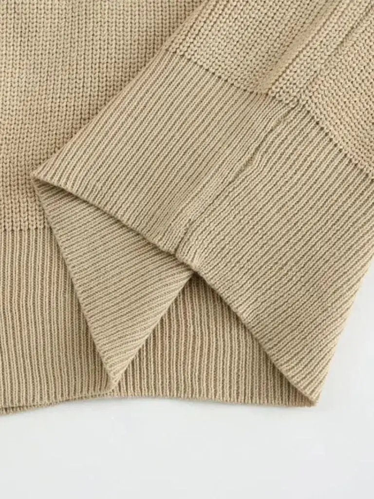 Men’s Knit Sweater – Essential Half Zip Casual Everyday Knitwear SPECTER