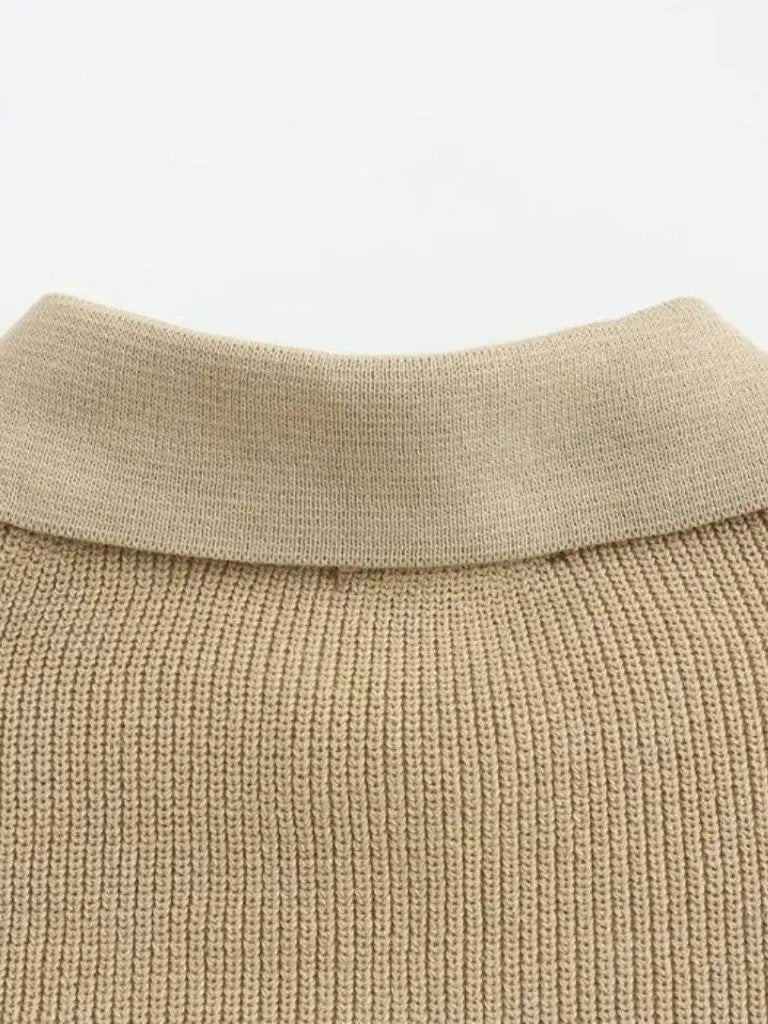 Men’s Knit Sweater – Essential Half Zip Casual Everyday Knitwear SPECTER