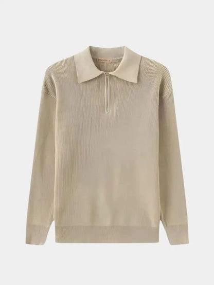 Men’s Knit Sweater – Essential Half Zip Casual Everyday Knitwear SPECTER