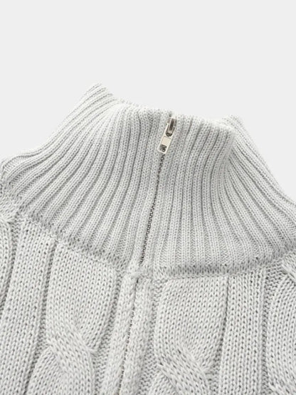 Men’s Knit Sweater – Essential Half Zip Casual Everyday Knitwear SPECTER