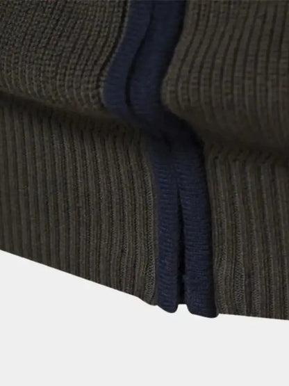 Men’s Knit Sweater – Essential Zipper Casual Everyday Knitwear SPECTER