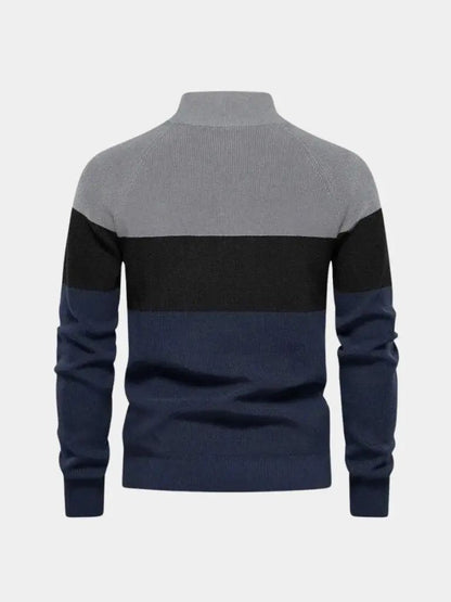 Men’s Knit Sweater – Essential Zipper Casual Everyday Knitwear SPECTER