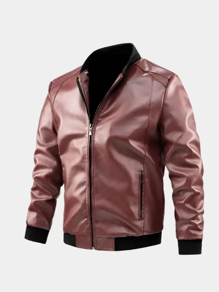 Men’s Leather Jacket – Essential Classic Moto Style SPECTER
