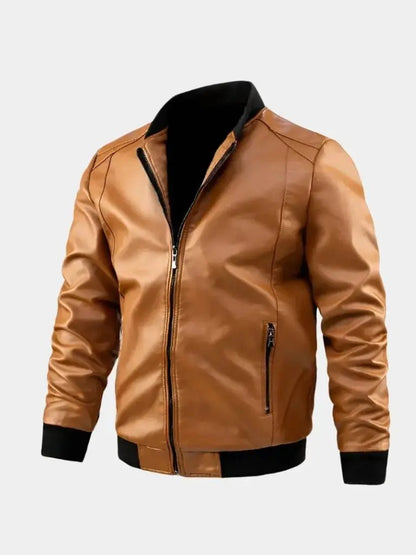 Men’s Leather Jacket – Essential Classic Moto Style SPECTER