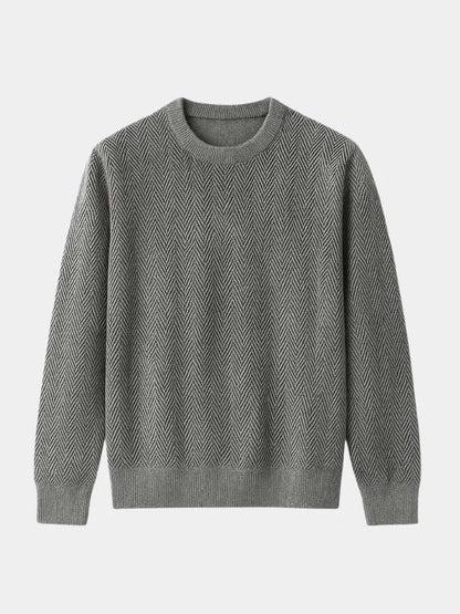 Men’s Knit Sweater – Essential Wool Casual Everyday Knitwear SPECTER