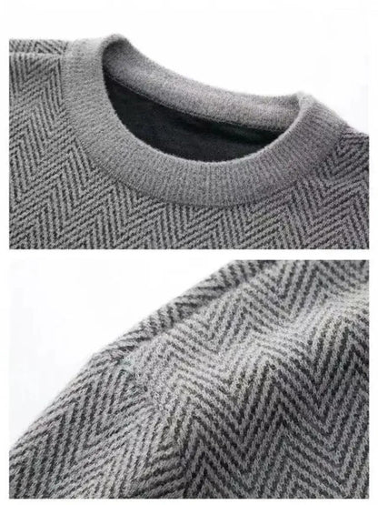 Men’s Knit Sweater – Essential Wool Casual Everyday Knitwear SPECTER