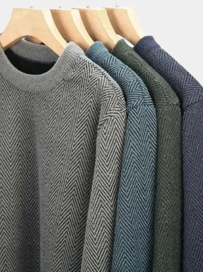 Men’s Knit Sweater – Essential Wool Casual Everyday Knitwear SPECTER