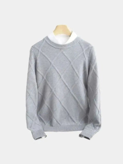 Men’s Cashmere Sweater – Fran ois Blanchet Soft Luxury Knit SPECTER