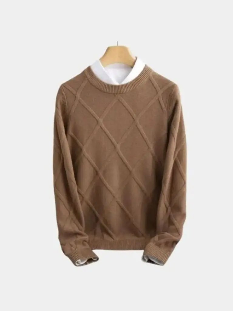 Men’s Cashmere Sweater – Fran ois Blanchet Soft Luxury Knit SPECTER