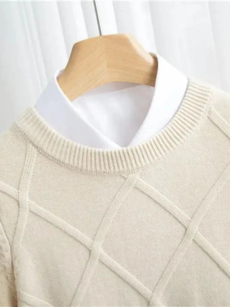 Men’s Cashmere Sweater – Fran ois Blanchet Soft Luxury Knit SPECTER