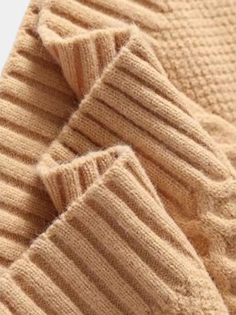 Men’s Knit Sweater – Giovanni Casual Everyday Knitwear SPECTER