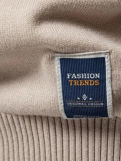 Men’s Knit Cardigan Sweater – Half Zip Knitwear Casual Everyday Knitwear SPECTER