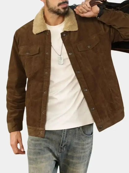 Men’s Sherpa Jacket – Heritage Fleece-Lined Warmth SPECTER