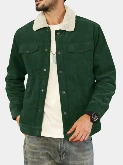 Men’s Sherpa Jacket – Heritage Fleece-Lined Warmth SPECTER