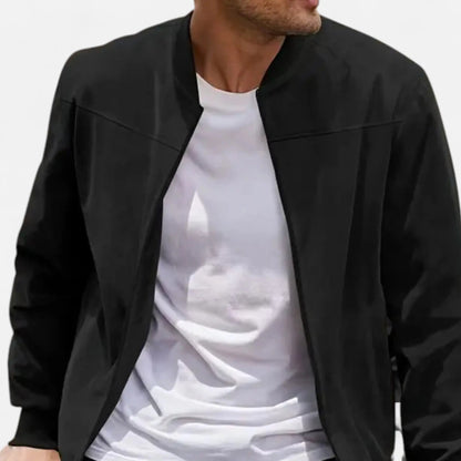 Men’s Bomber Jacket – Solenne Lightweight Vintage Modern Streetwear Fit SPECTER