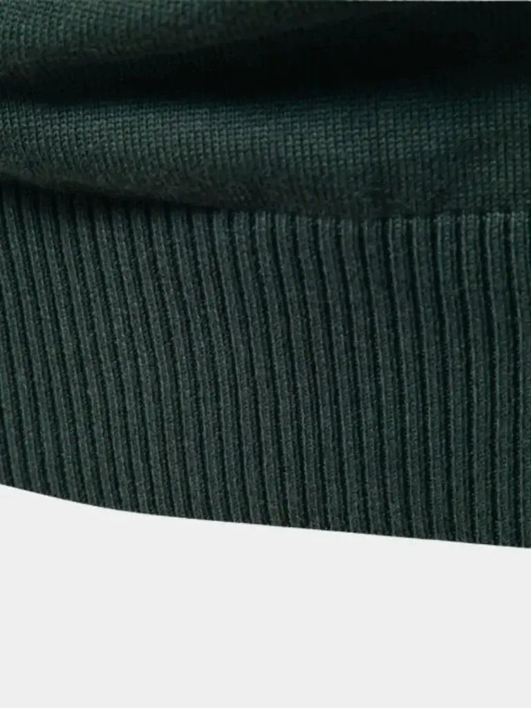 Men’s Knit Sweater – Striped Quarter Zip Casual Everyday Knitwear SPECTER