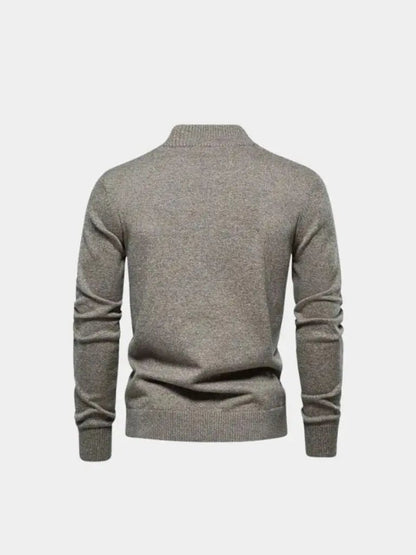 Men’s Cardigan Sweater – Knitted Stand Collar Casual Everyday Knitwear SPECTER