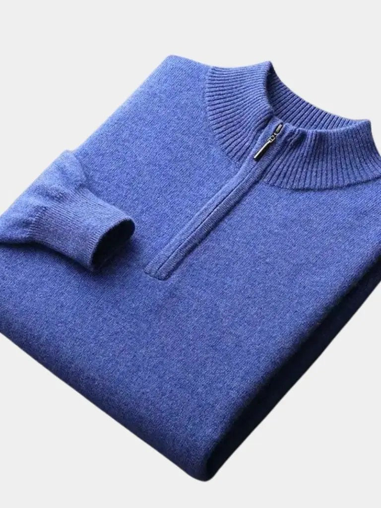Men’s Knit Sweater – Merino Half Zip Casual Everyday Knitwear SPECTER