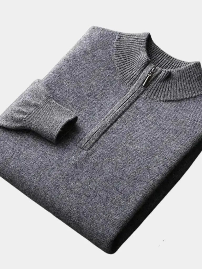 Men’s Knit Sweater – Merino Half Zip Casual Everyday Knitwear SPECTER