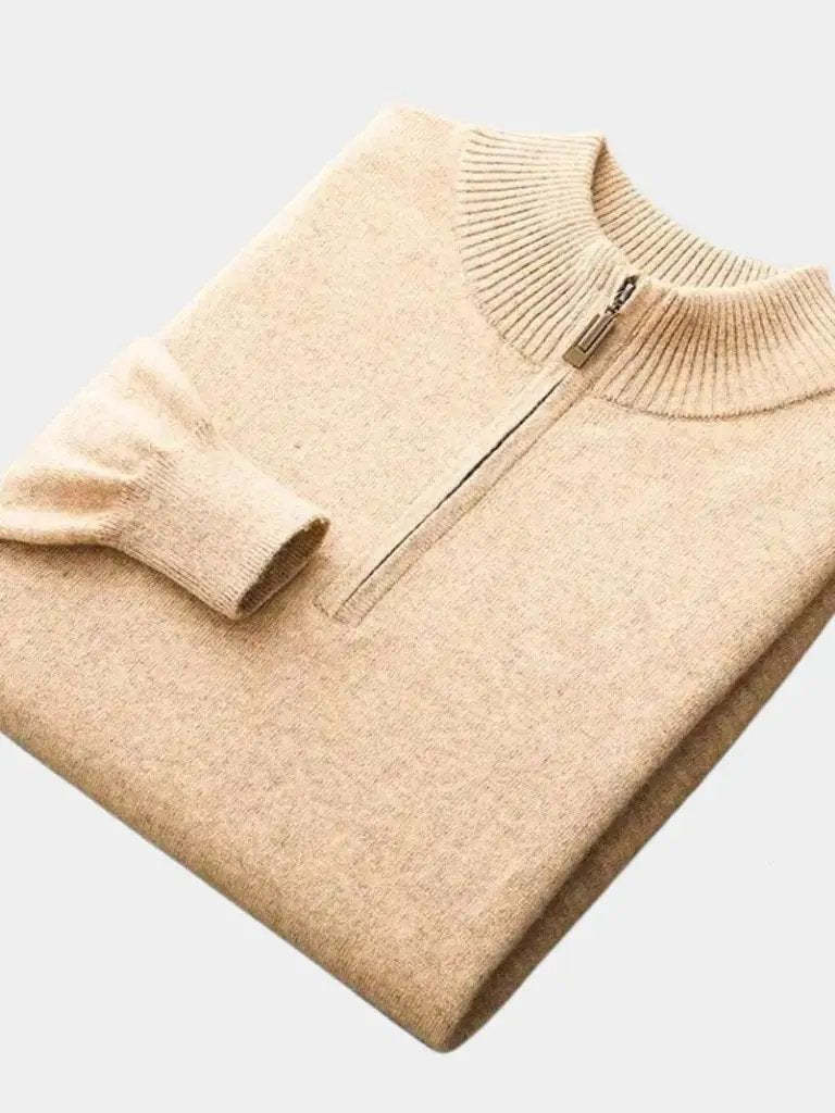 Men’s Knit Sweater – Merino Half Zip Casual Everyday Knitwear SPECTER