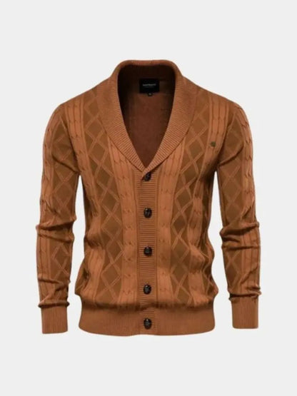 Men’s Cardigan Sweater – Minimalist Casual Everyday Knitwear SPECTER
